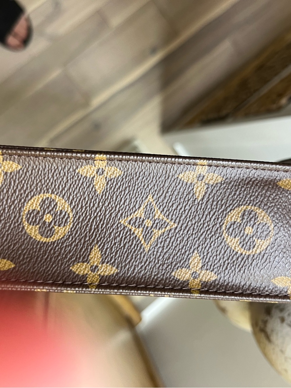 Louis Vuitton Monogram Canvas Brown & Tan Pouch - Picture 7 of 12